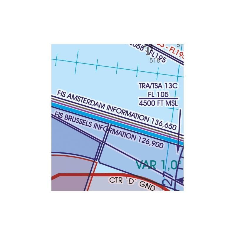 BelgiumLuxembourg VFR Chart 2024 Pilot Shop